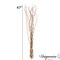 Gold Floor Vase with Natural Mulberry Branches – 31.5" Spun Bamboo Vase & 47" Decorative Branches Set – Elegant Modern Home Décor for Living Room, Entryway, or Wedding Centerpieces